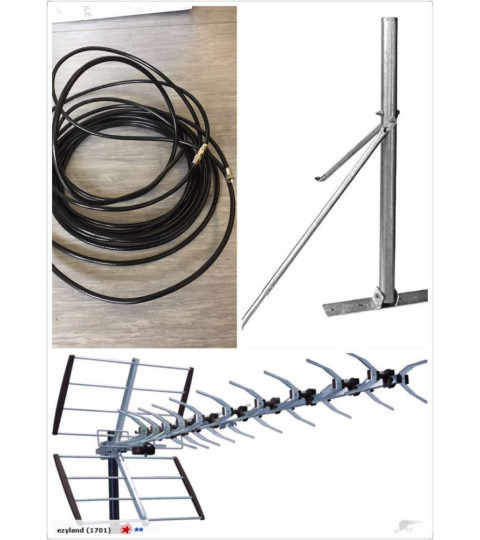 UHF Outdoor Aerial AV-43XU Package For Freeview